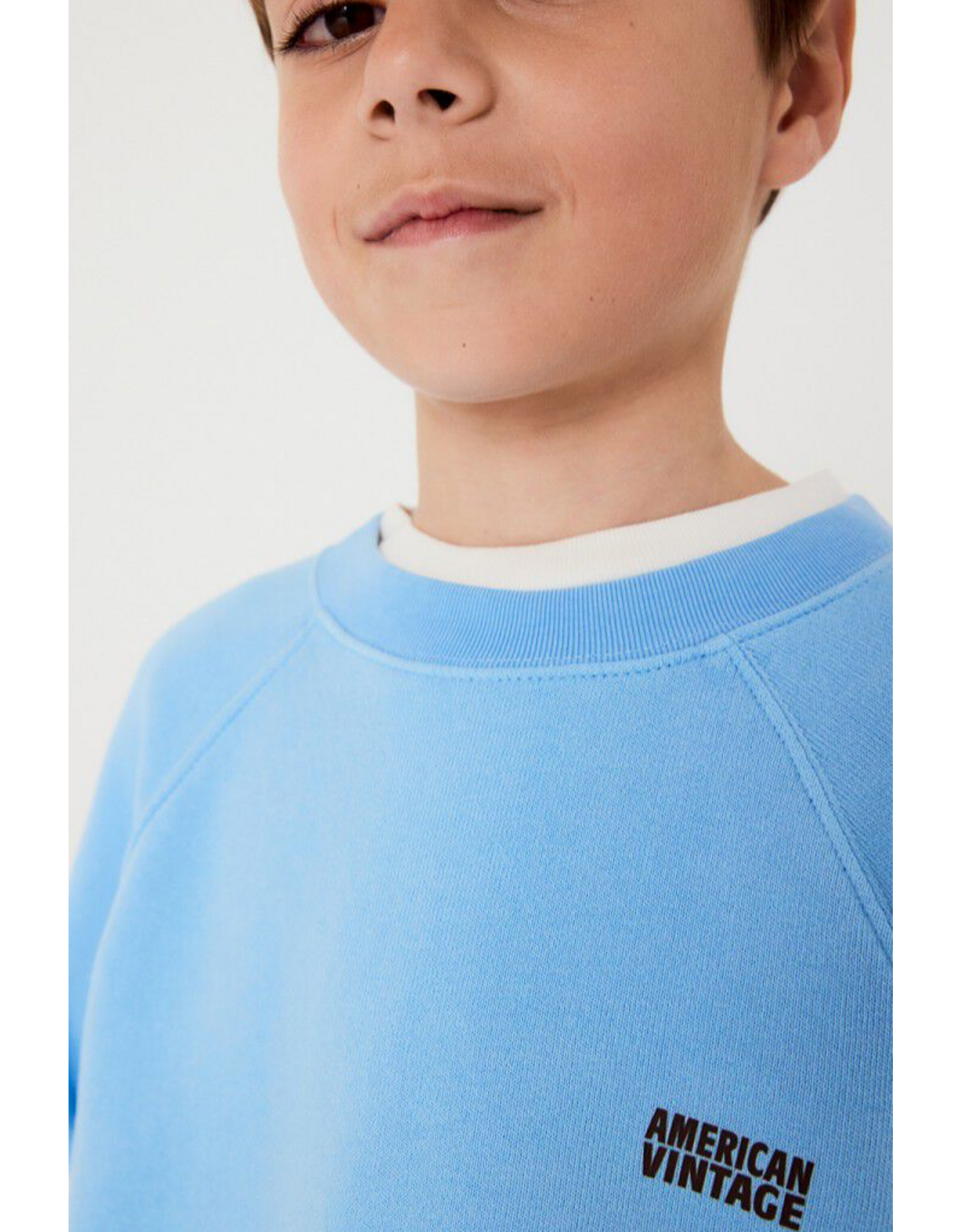 American Vintage sweater Izubird hemelsblauw vintage