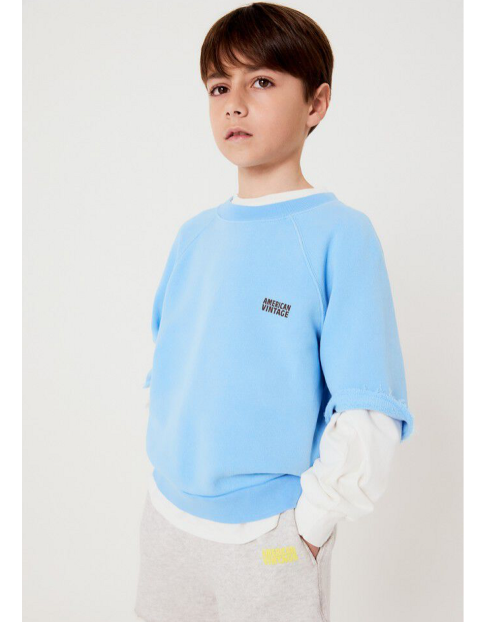 American Vintage sweater Izubird hemelsblauw vintage