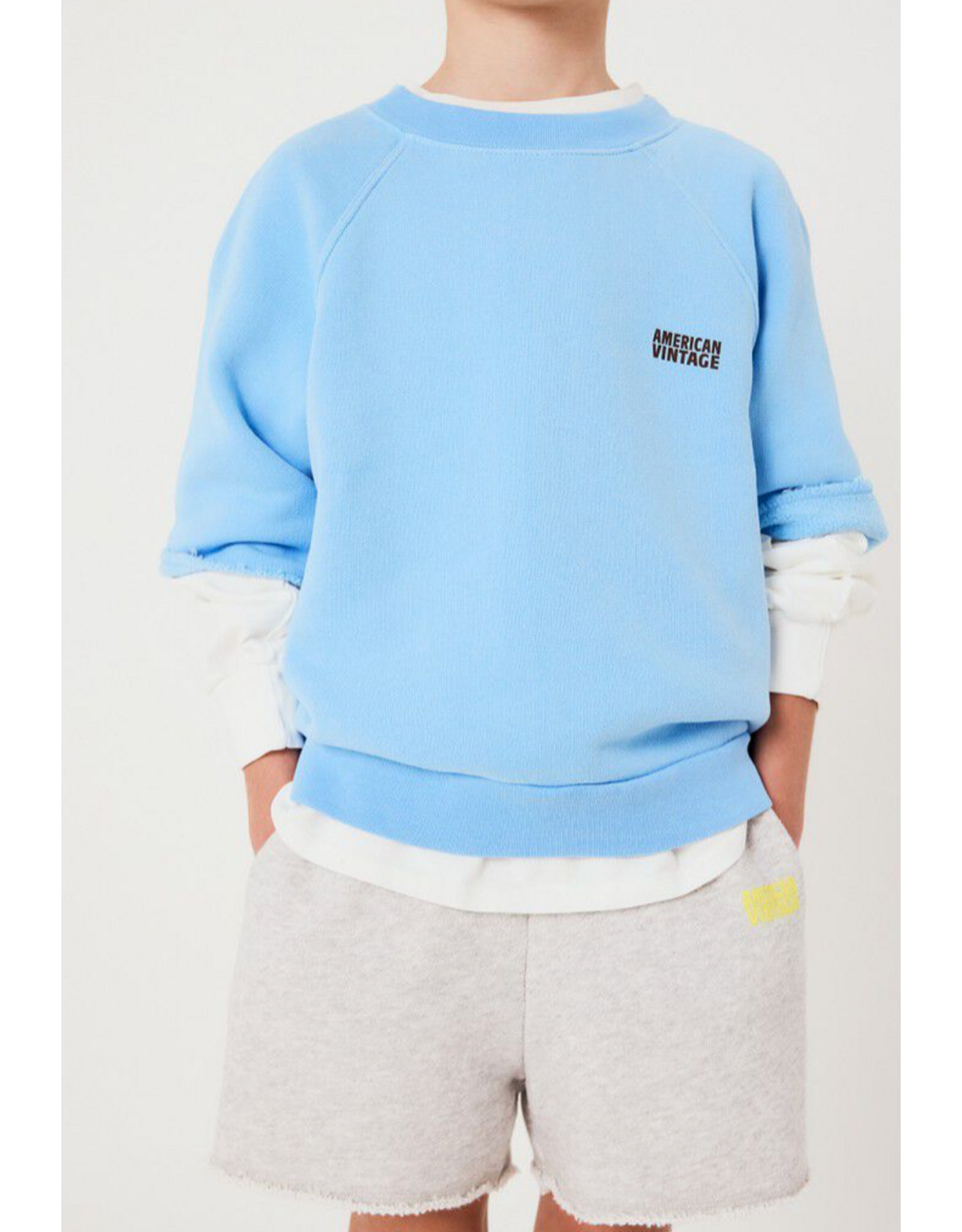 American Vintage sweater Izubird hemelsblauw vintage