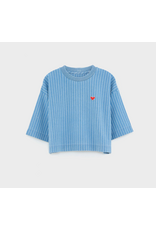 Bellerose T-shirt Athan cropped blue bonnet