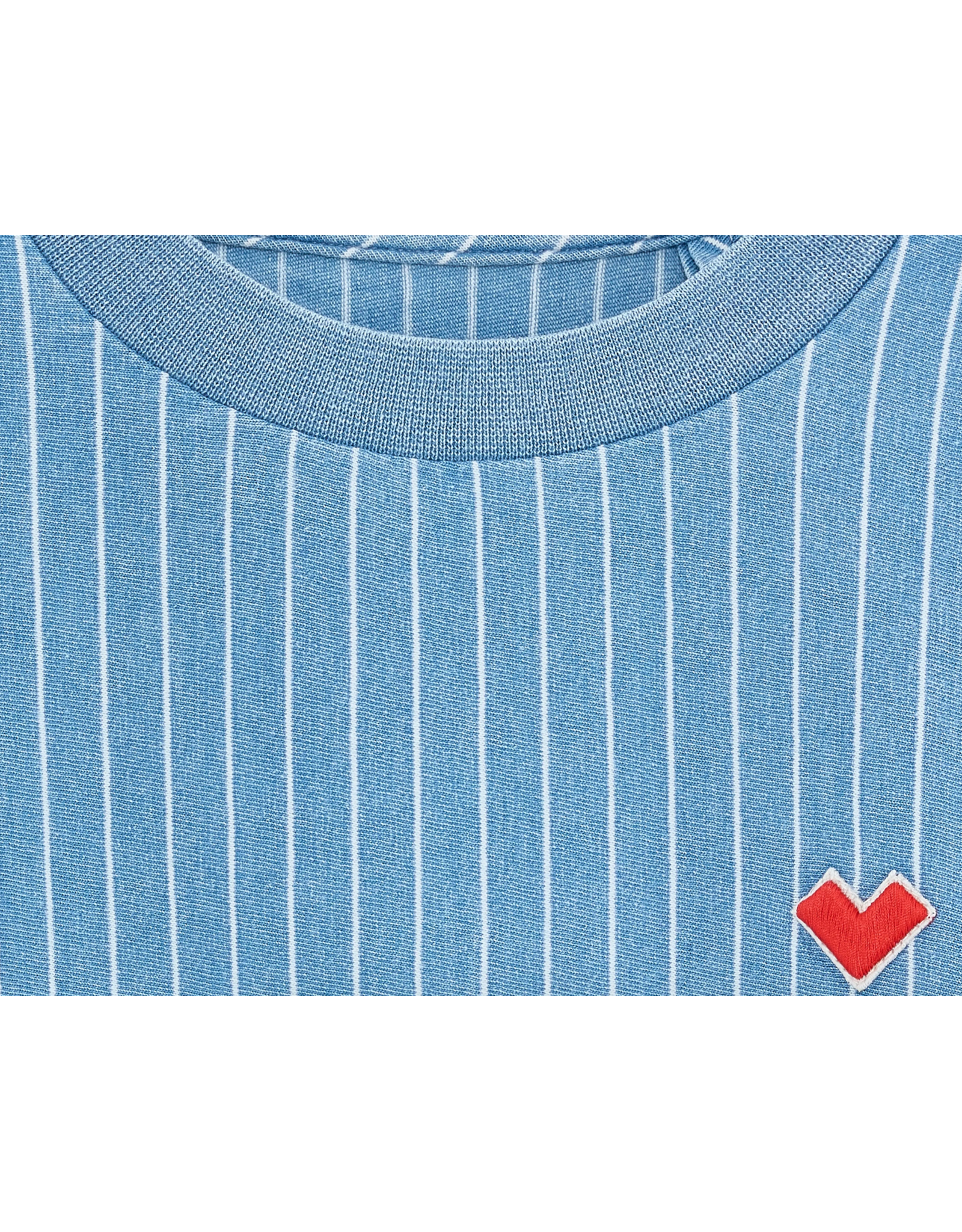 Bellerose T-shirt Athan cropped blue bonnet