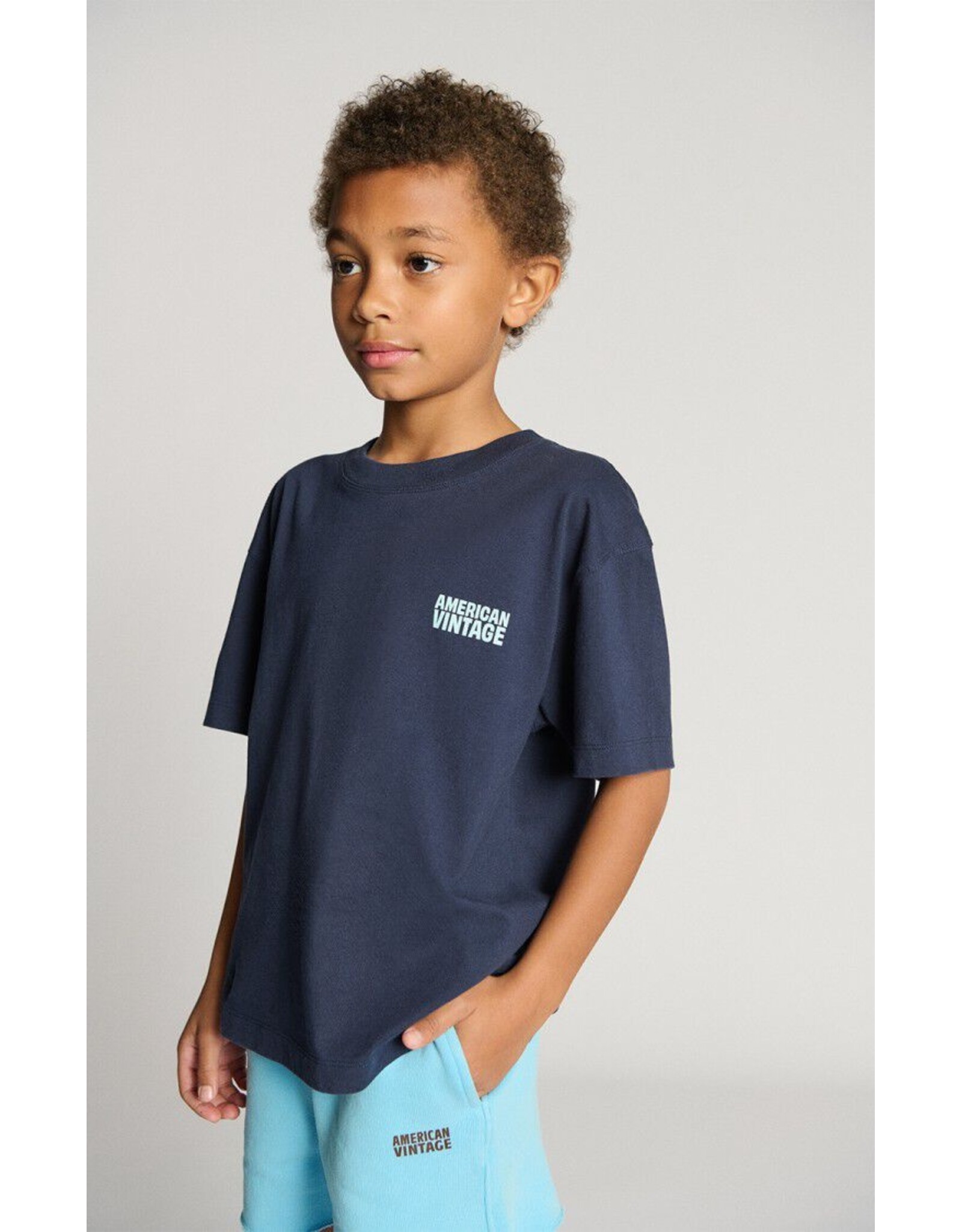 American Vintage t-shirt Gixy navy