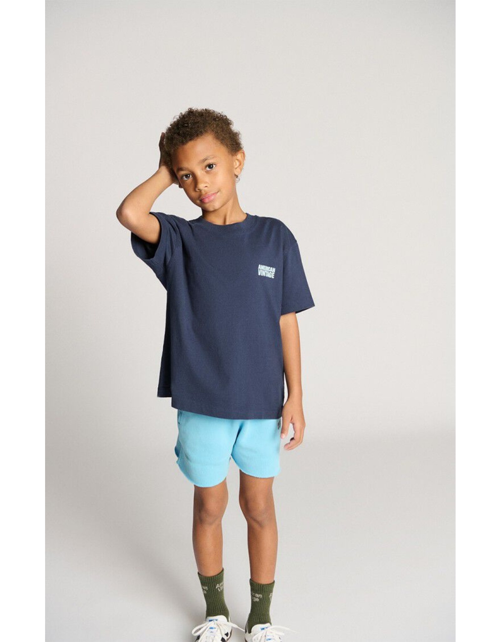 American Vintage t-shirt Gixy navy