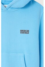 American Vintage hoodie izubird blue ciel vintage
