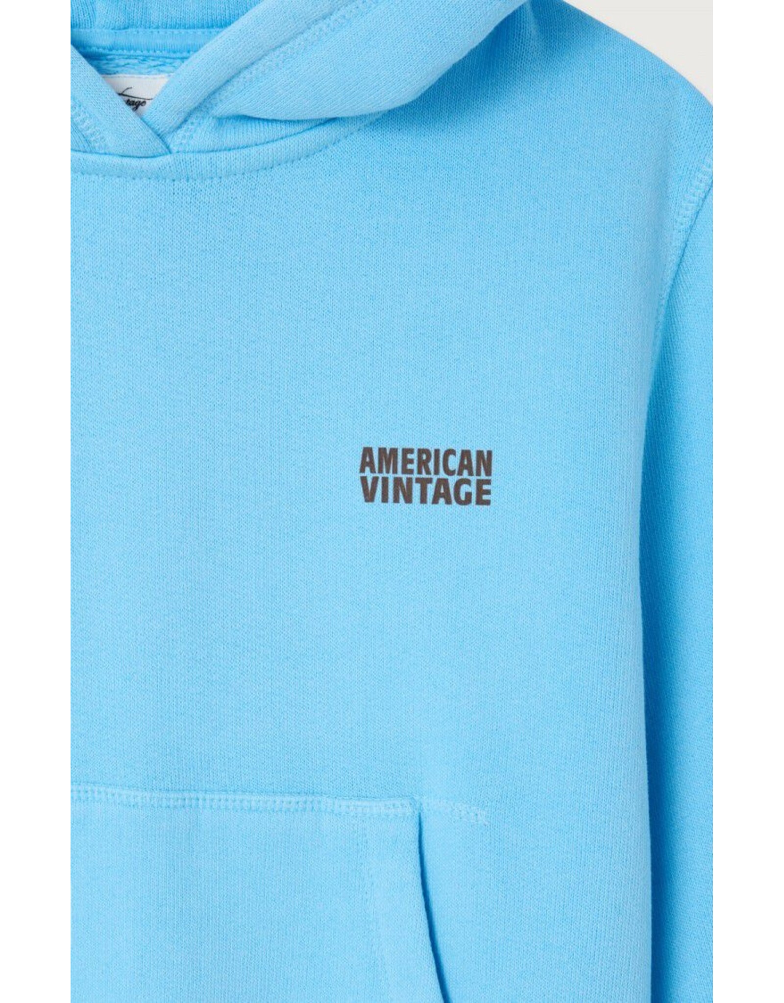 American Vintage hoodie izubird blue ciel vintage