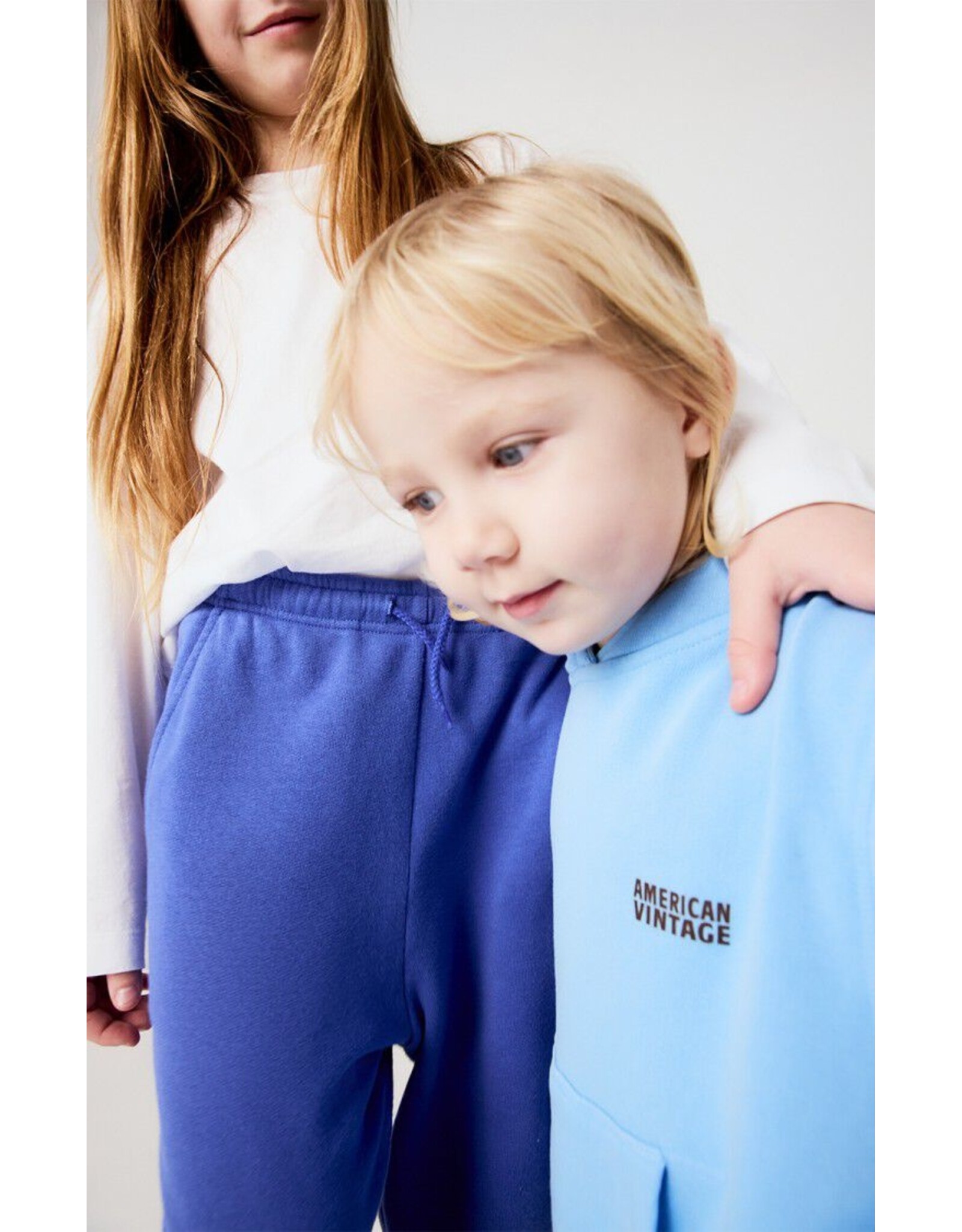 American Vintage hoodie izubird blue ciel vintage