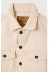 American Vintage mouwloze oversized jeansjas snopdog ecru