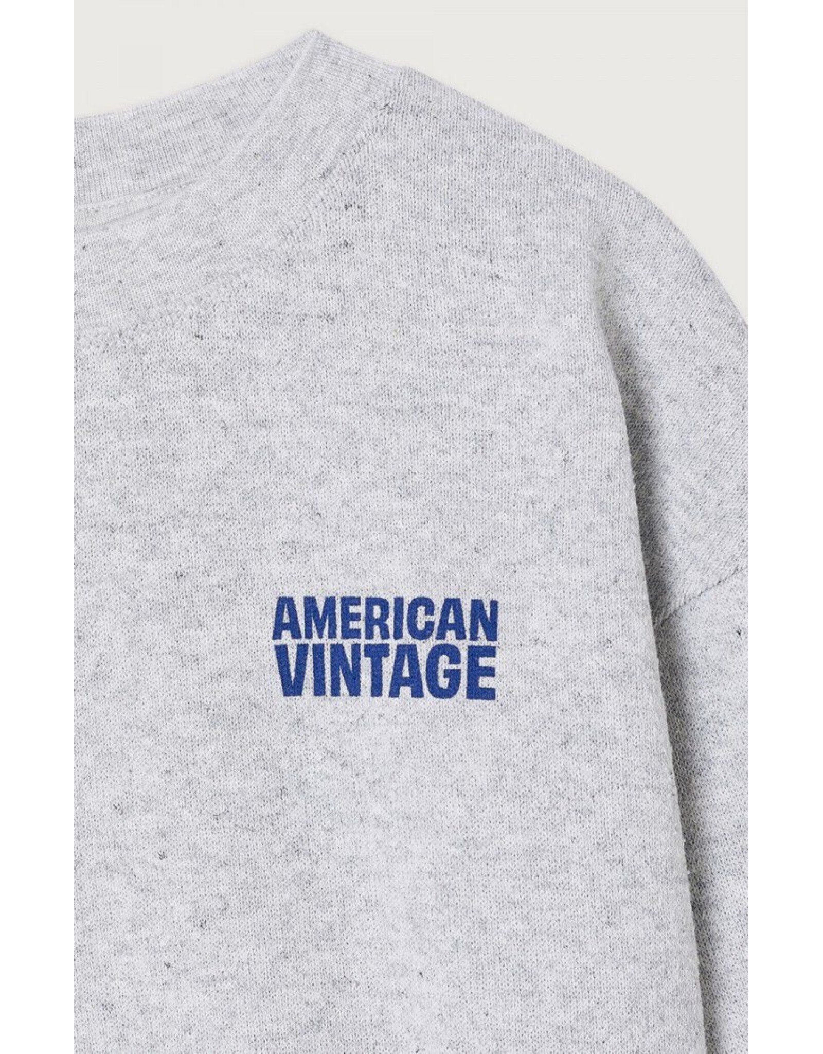 American Vintage sweater Evona gris claire chine