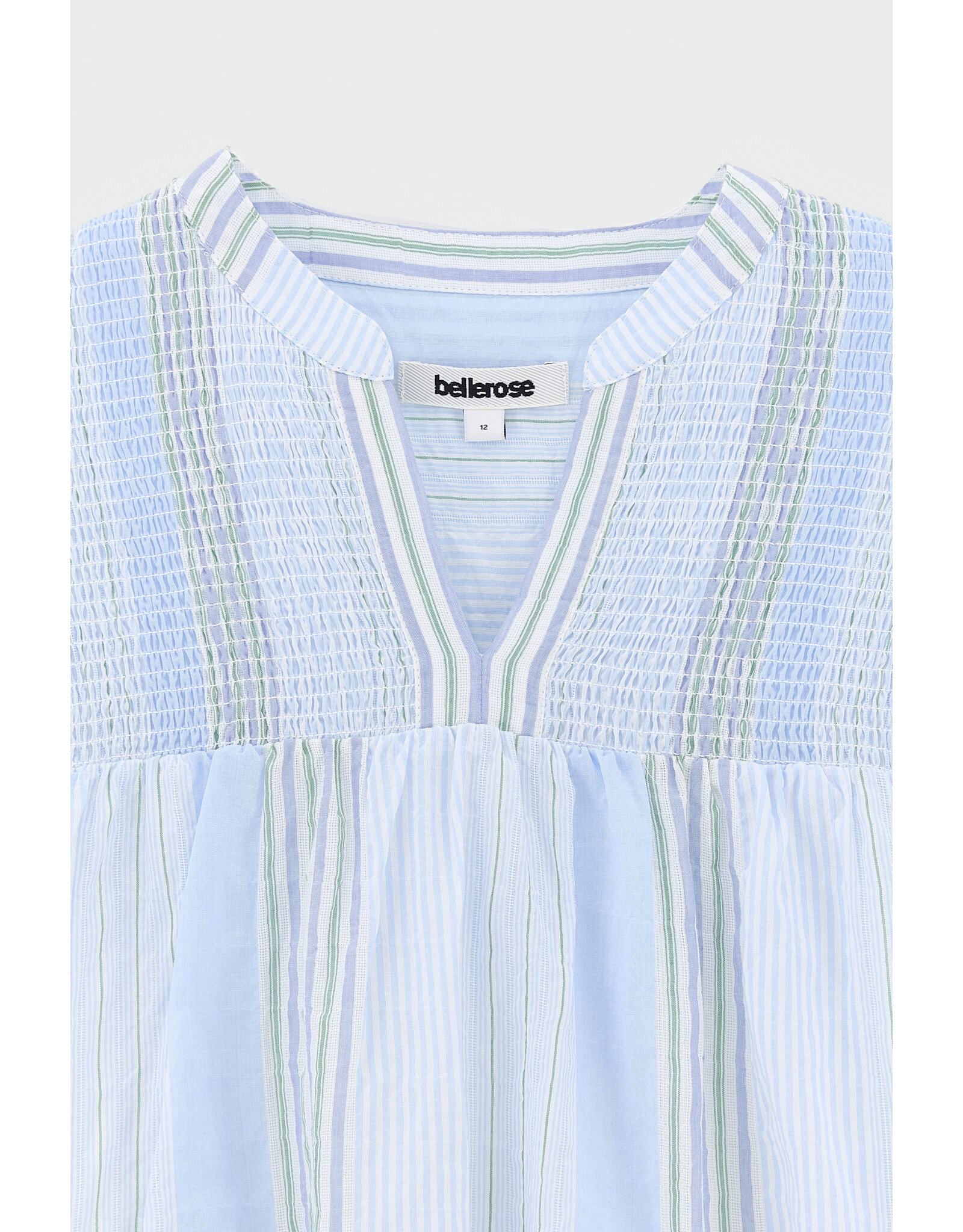 Bellerose Jurk Jelly gestreept blauw groen