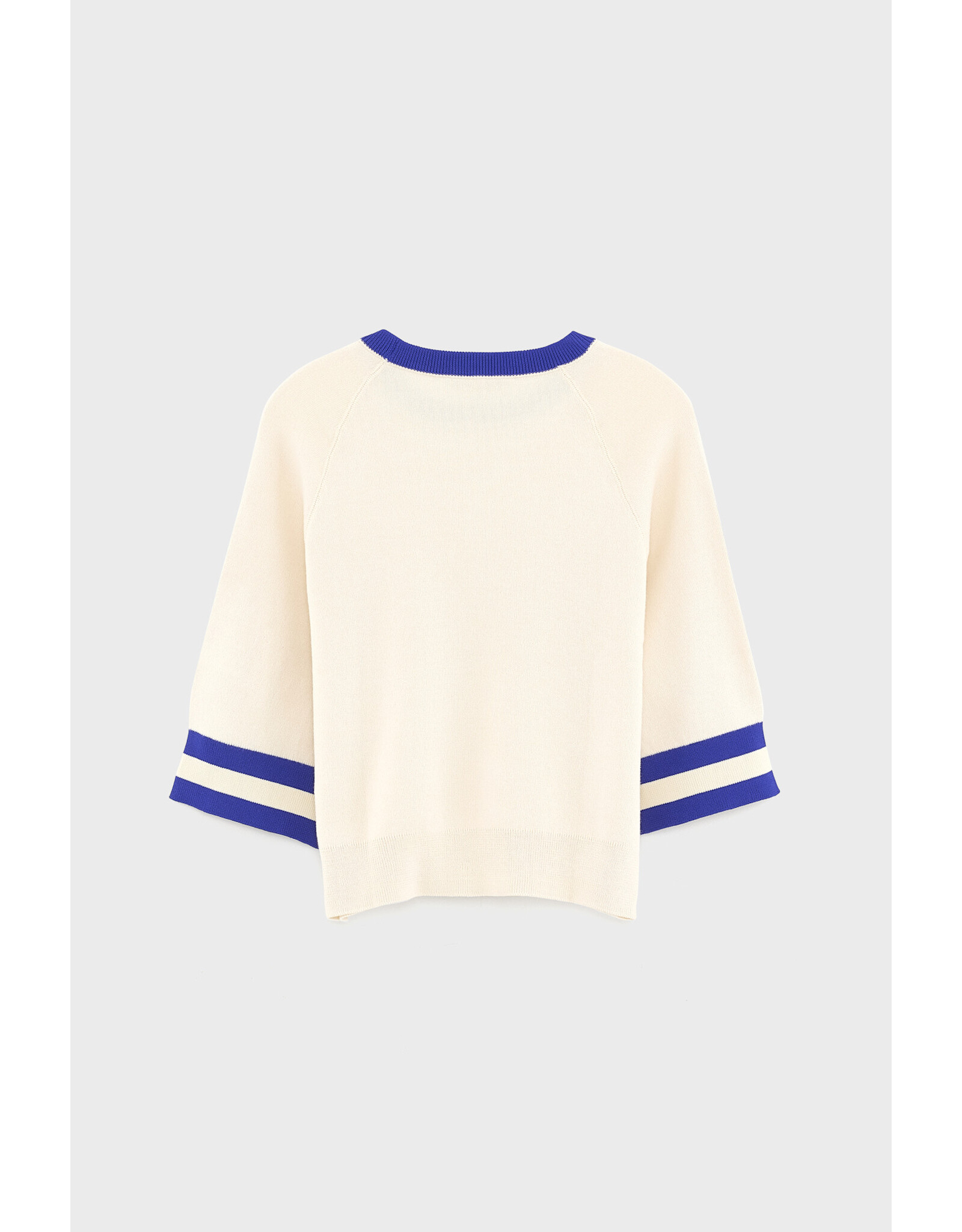 Bellerose Pull Angar milky way, blauw detail hals en mouwen