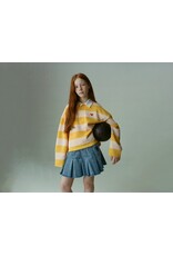 Bellerose sweatshirt stripe geel