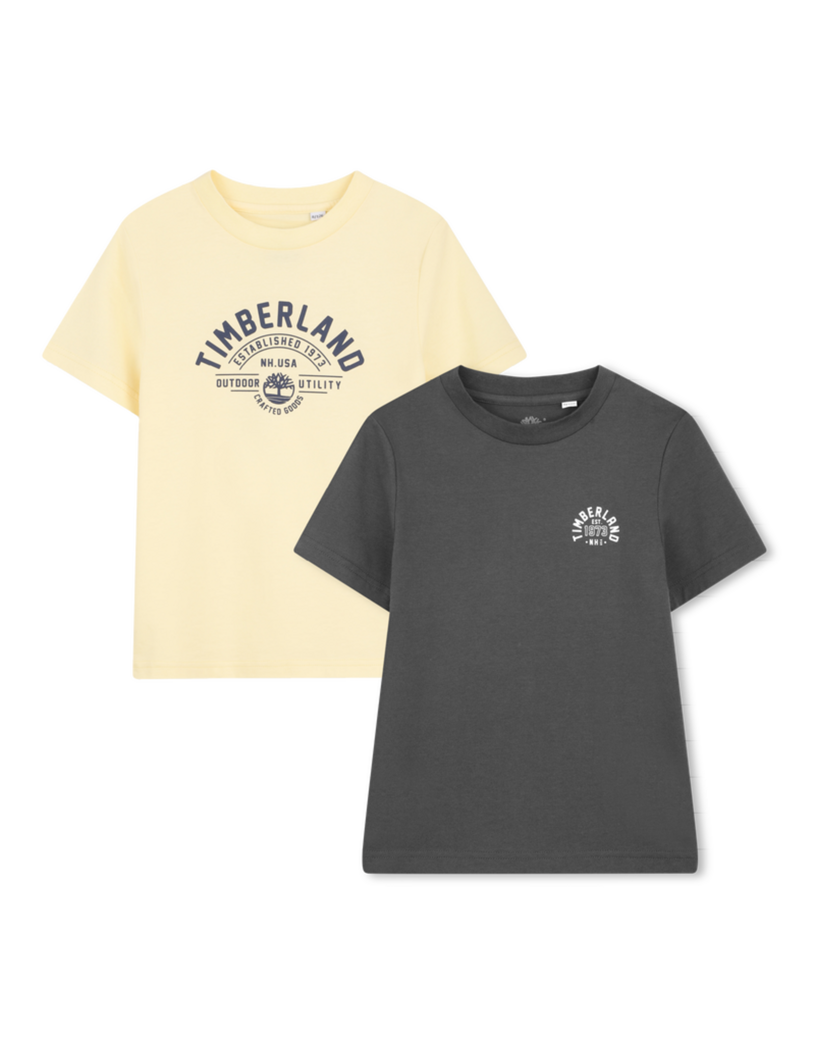 Timberland t-shirt set geel antraciet