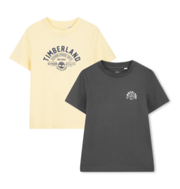 Timberland t-shirt set geel antraciet