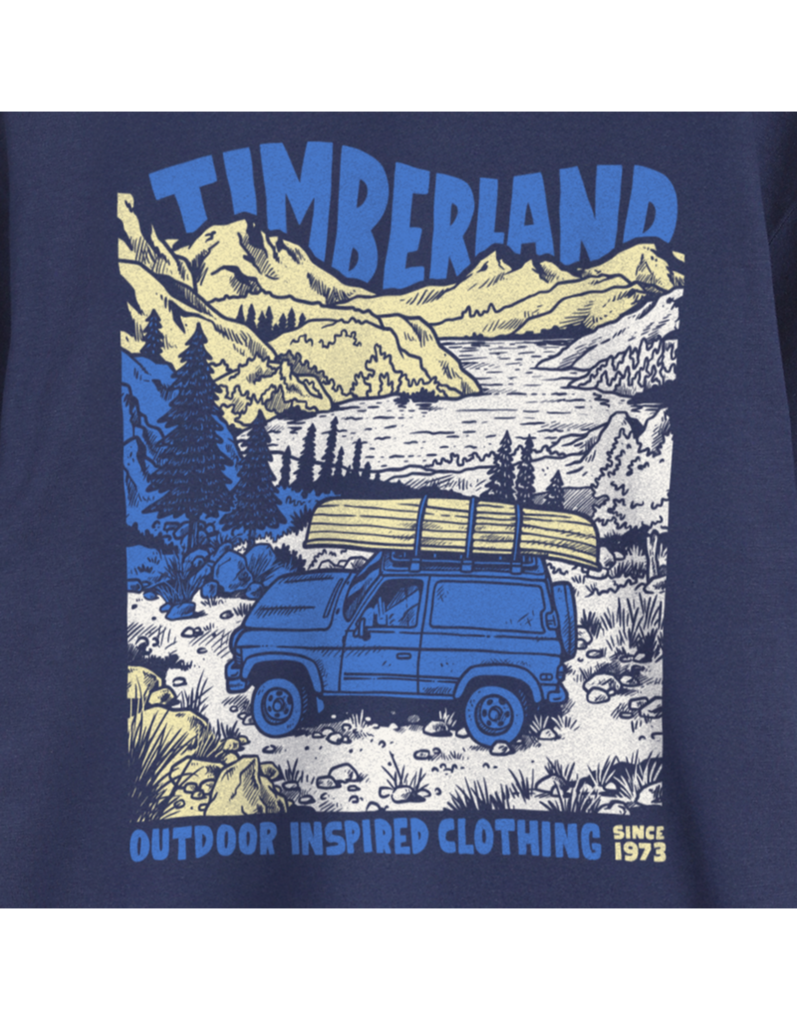 Timberland t-shirt blauw jeep kano