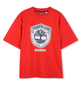 Timberland t-shirt rood logo
