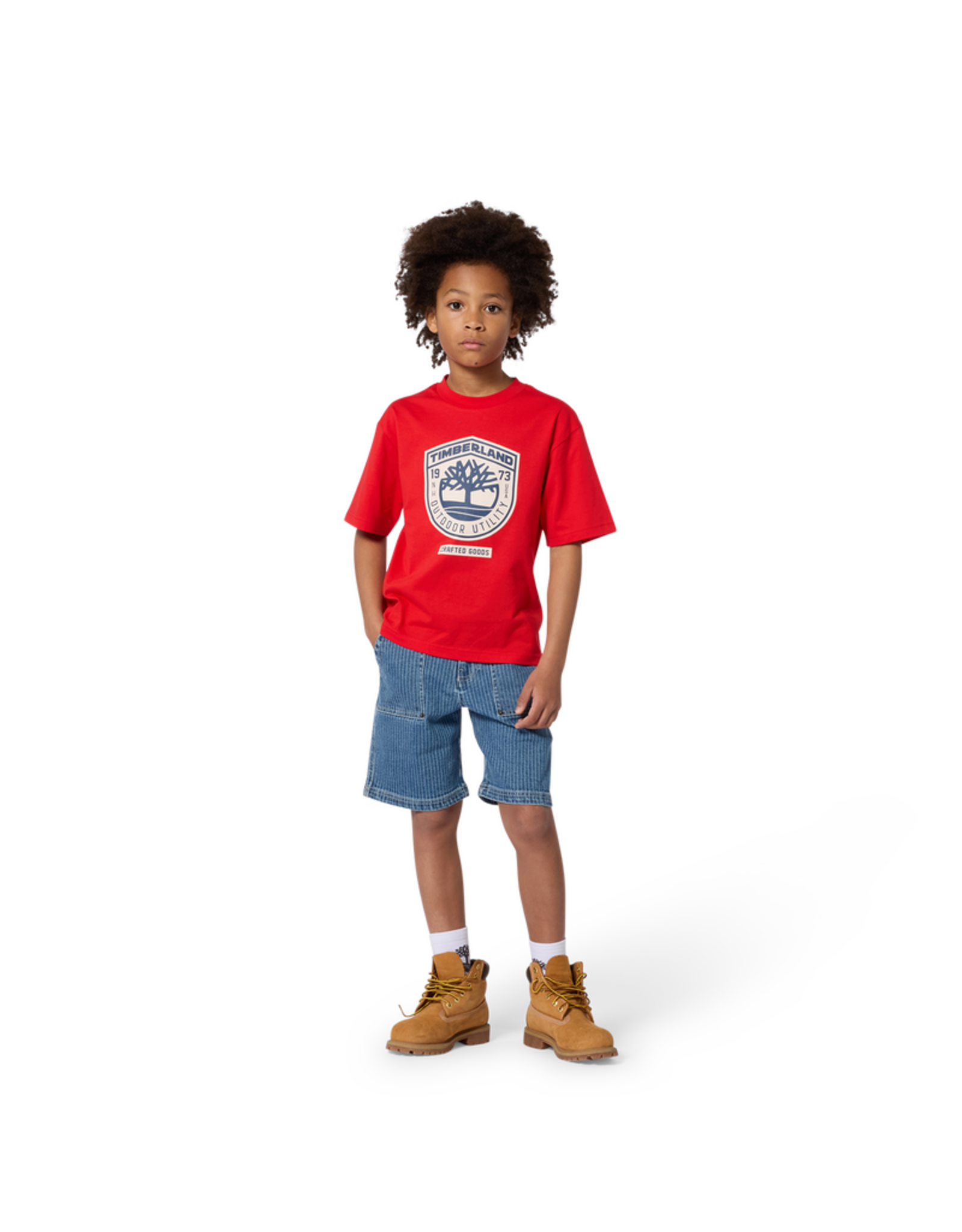 Timberland t-shirt rood logo