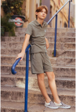 Le temps des cérises short kaki Eratobo badstof