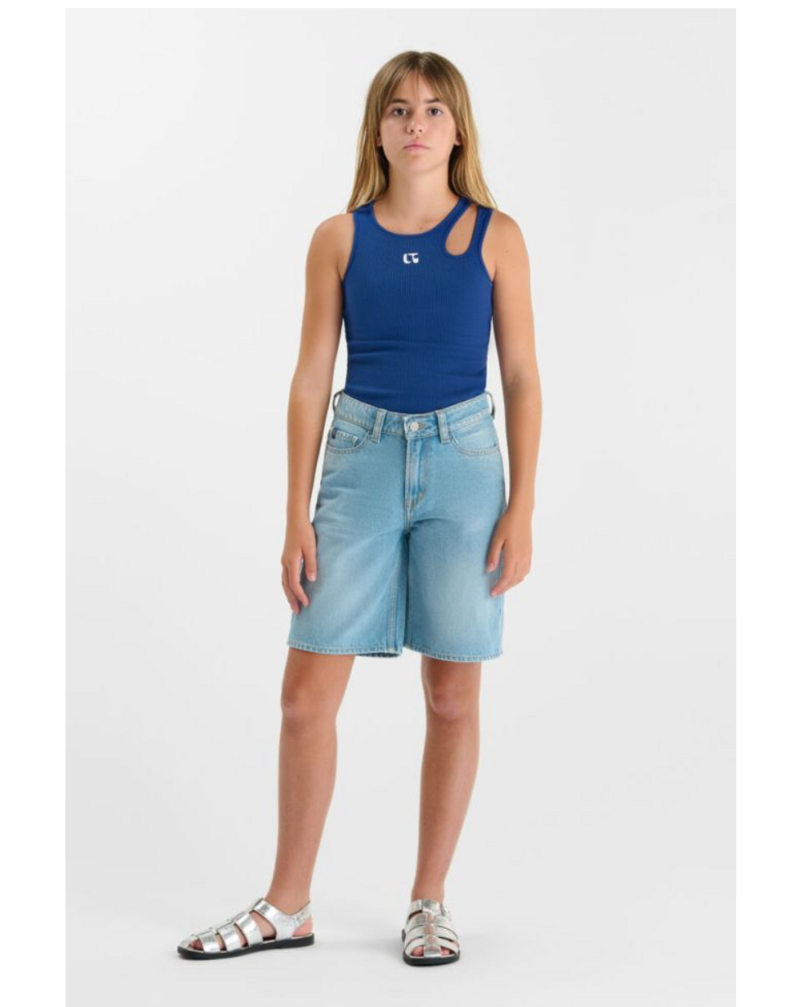 Le temps des cérises bermuda bourdon blue jeans