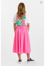 Le temps des cérises lange rok Olenagi fluo roze