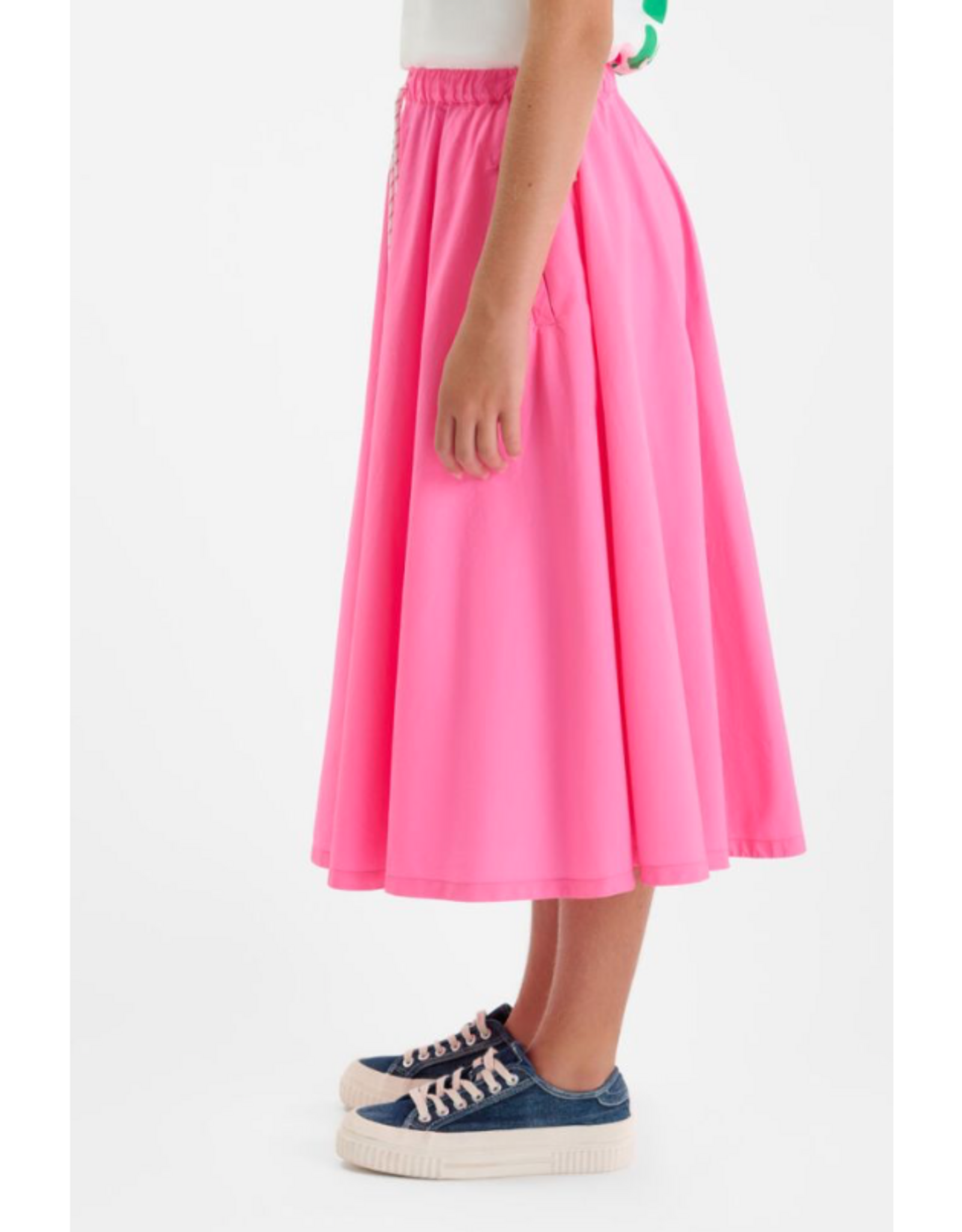 Le temps des cérises lange rok Olenagi fluo roze