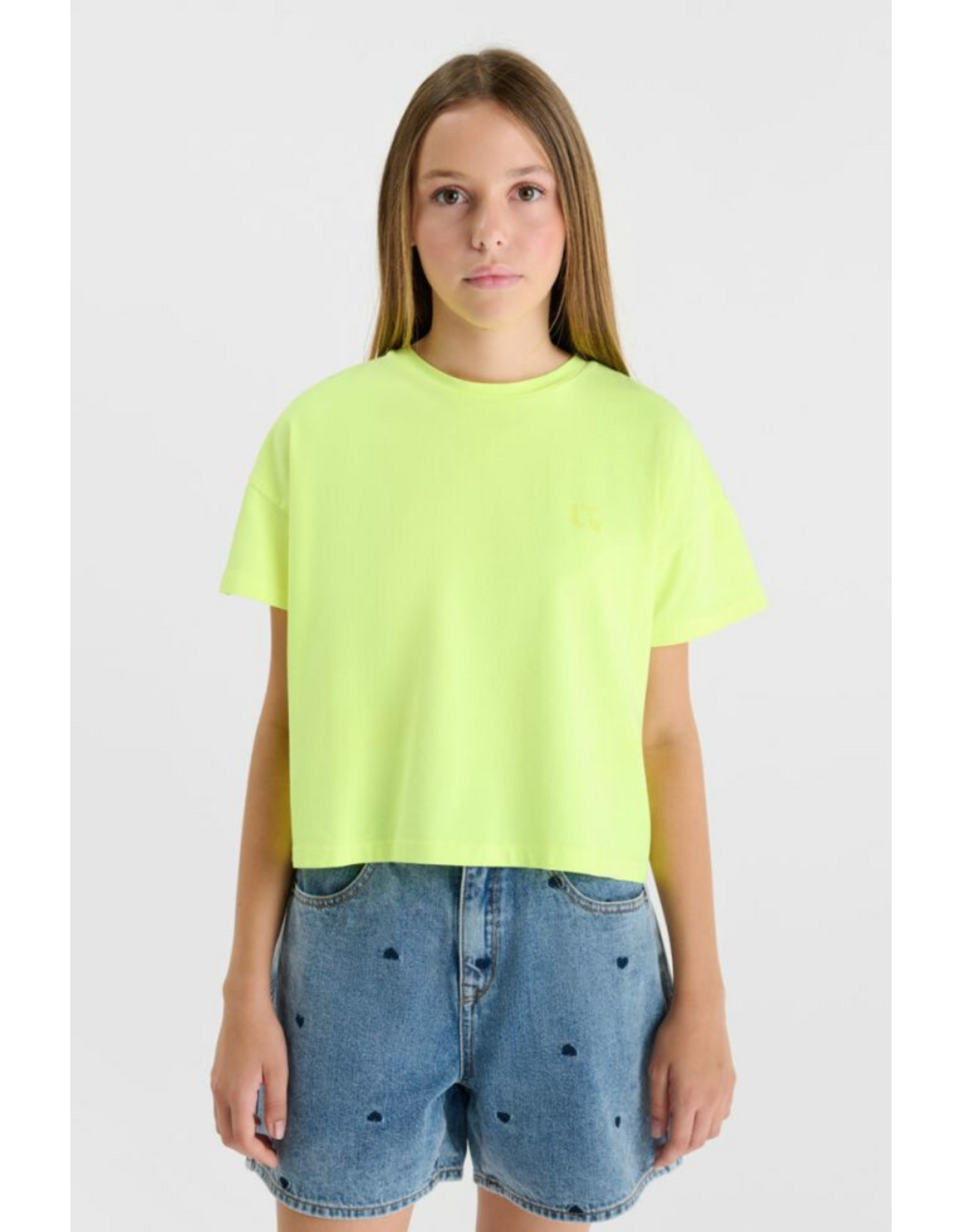 Le temps des cérises T-shirt Emilagi fluo geel