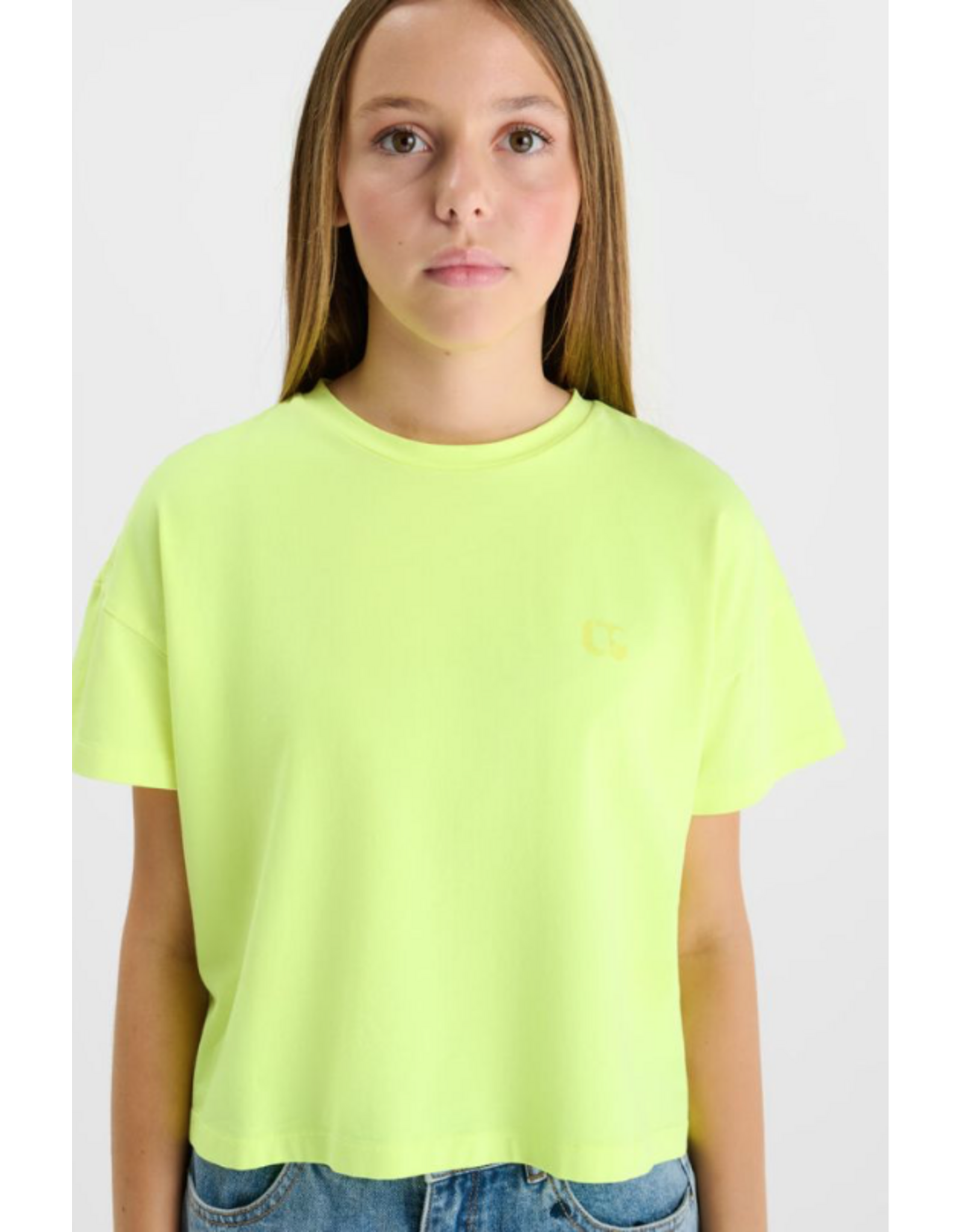 Le temps des cérises T-shirt Emilagi fluo geel