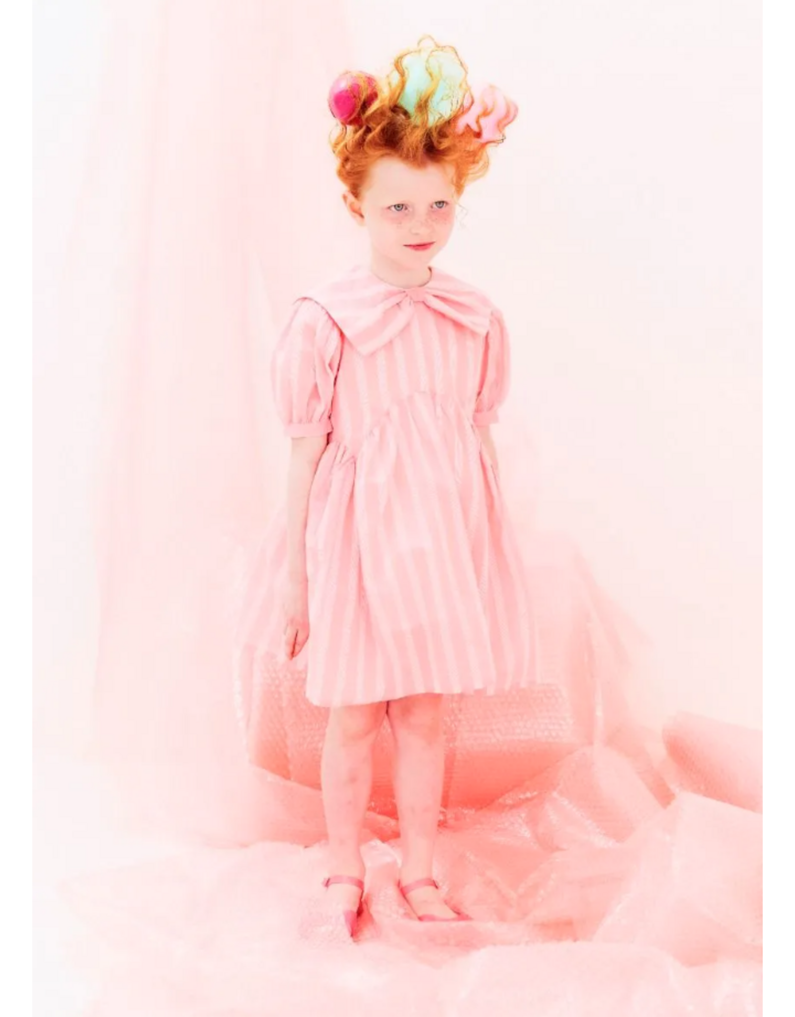 Morley jurk xilomena roze streep