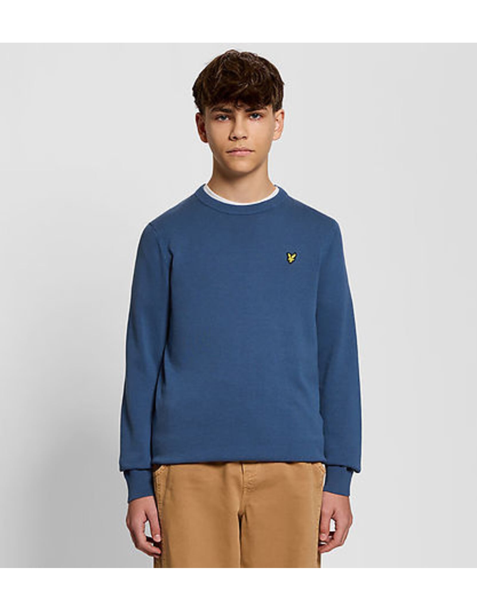 Lyle & Scott pull tricot dark cornflower