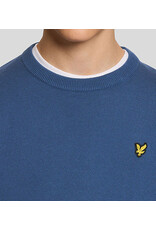 Lyle & Scott pull tricot dark cornflower