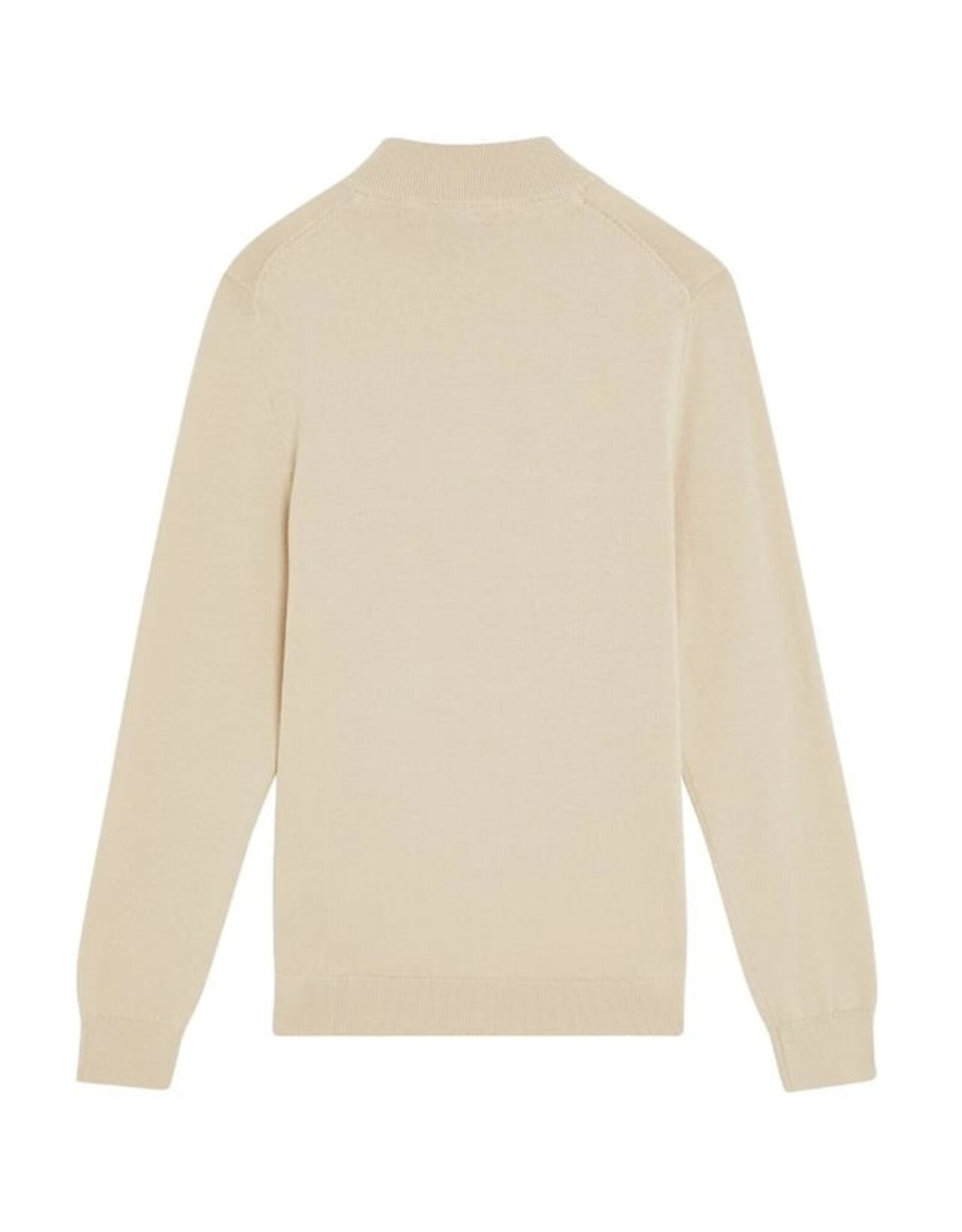 Lyle & Scott pull korte rits jumper putty