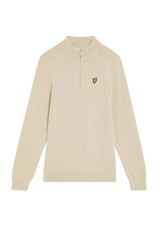 Lyle & Scott pull korte rits jumper putty