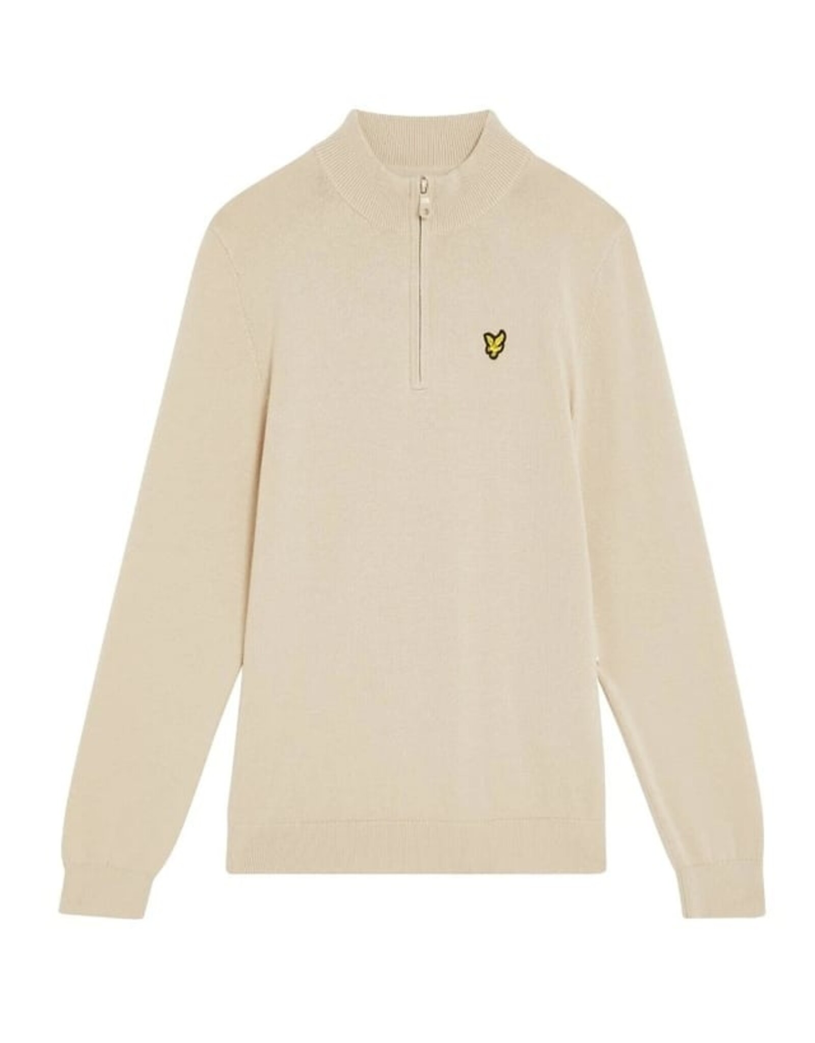 Lyle & Scott pull korte rits jumper putty