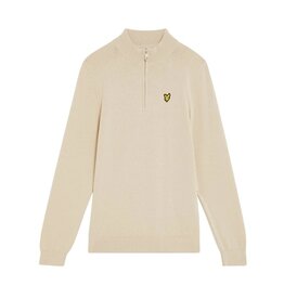 Lyle & Scott pull korte rits jumper putty
