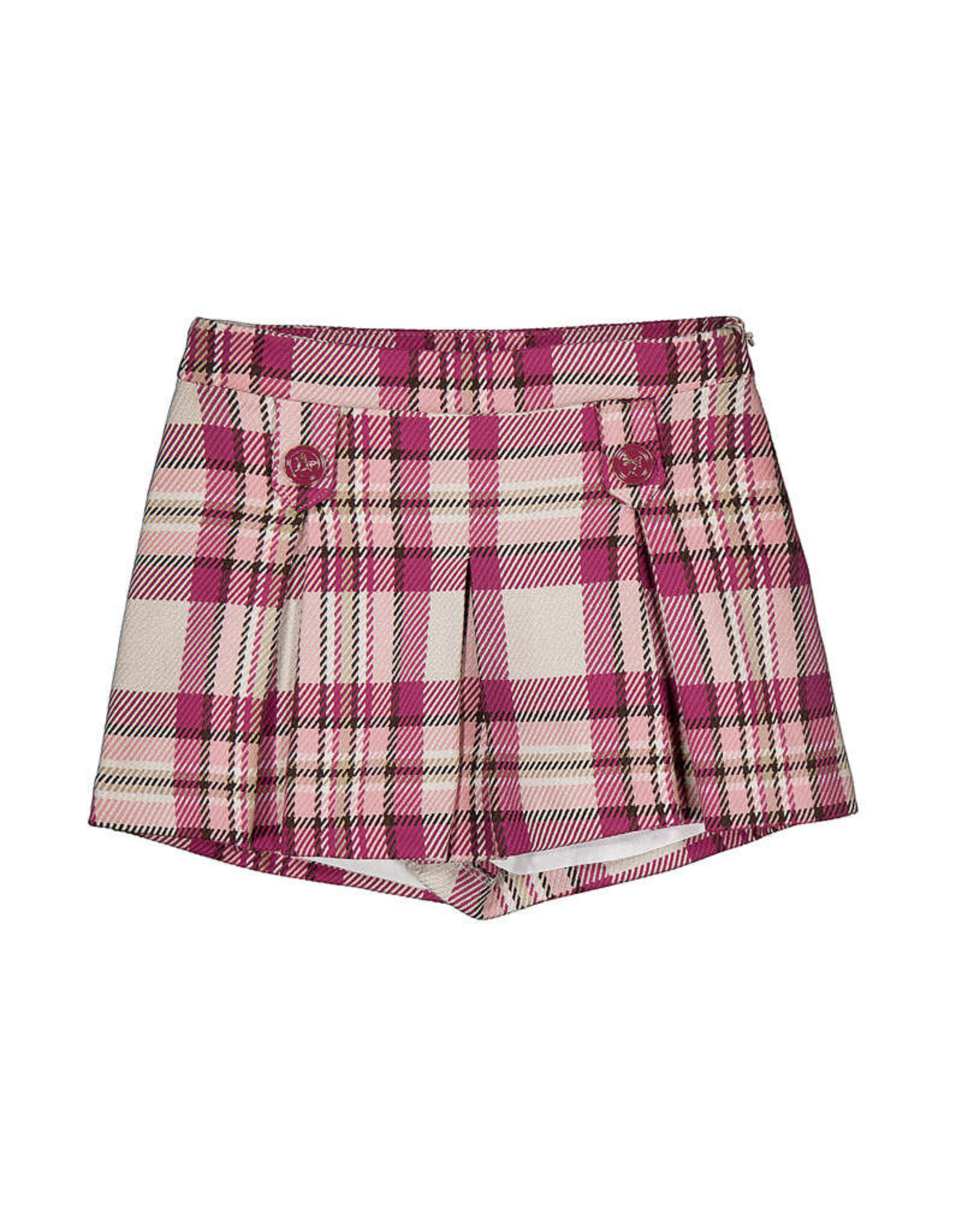 Mayoral geruite short raspberry