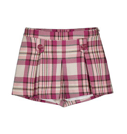 Mayoral geruite short raspberry