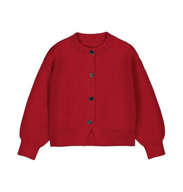 Mayoral rode cardigan hartjes