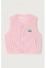 American Vintage mouwloze teddy jas Hoktown dragee chine