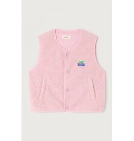 American Vintage mouwloze teddy jas Hoktown dragee chine