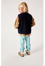 American Vintage mouwloze teddy jas Hoktown navy