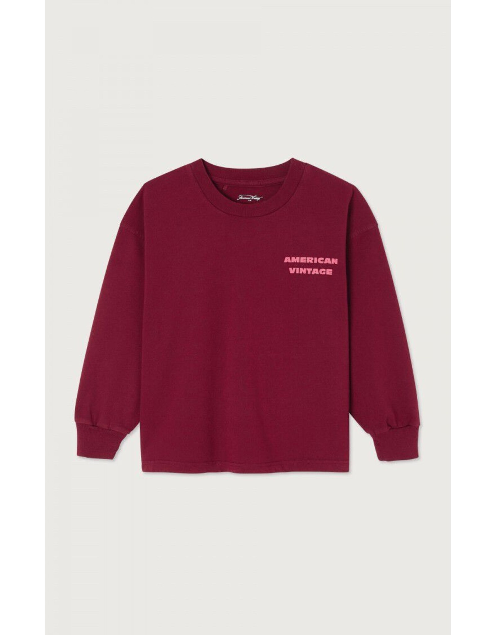 American Vintage t-shirt  fizvalley bordeaux