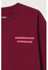 American Vintage t-shirt  fizvalley bordeaux