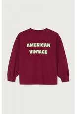 American Vintage t-shirt  fizvalley bordeaux