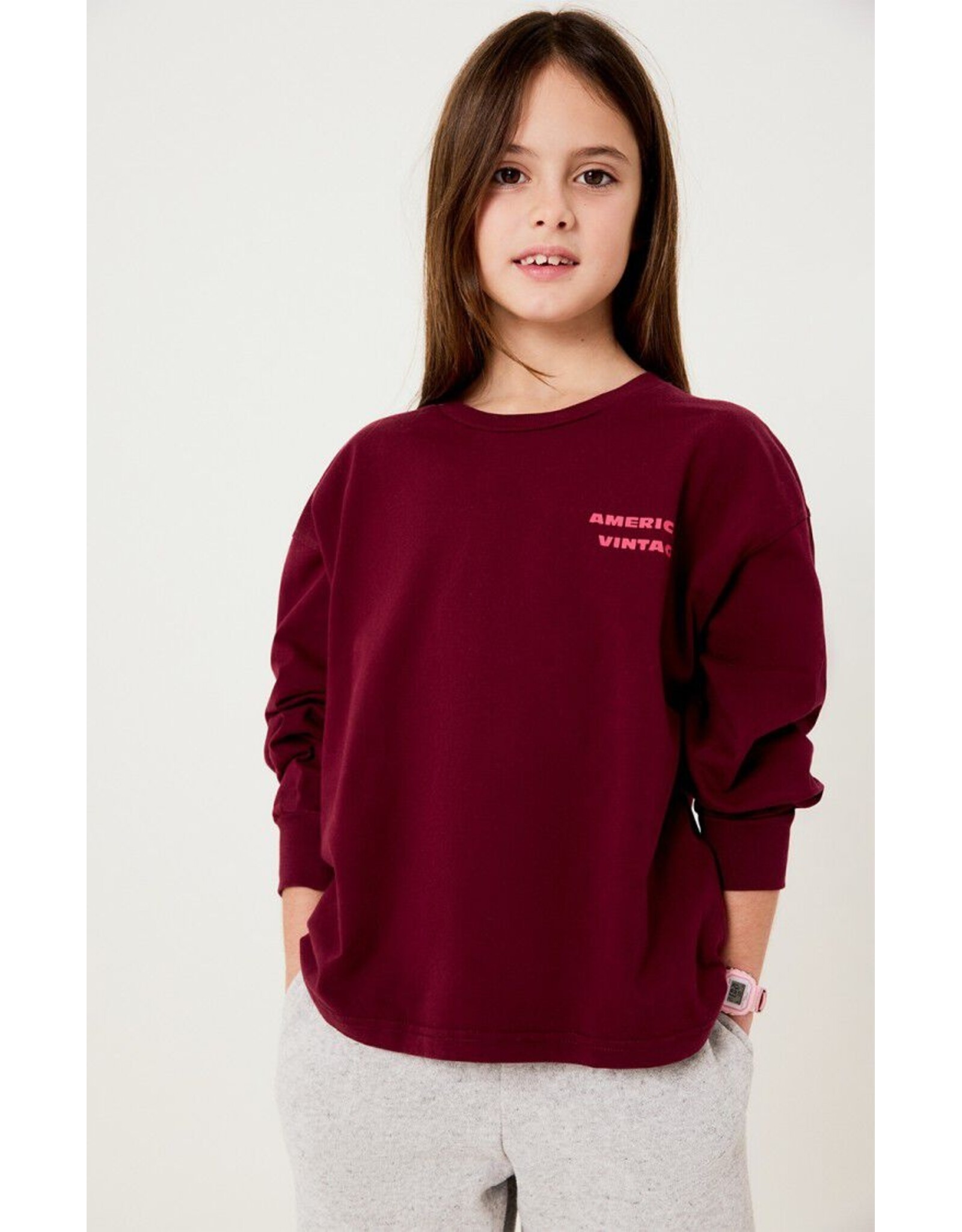 American Vintage t-shirt  fizvalley bordeaux