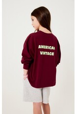 American Vintage t-shirt  fizvalley bordeaux