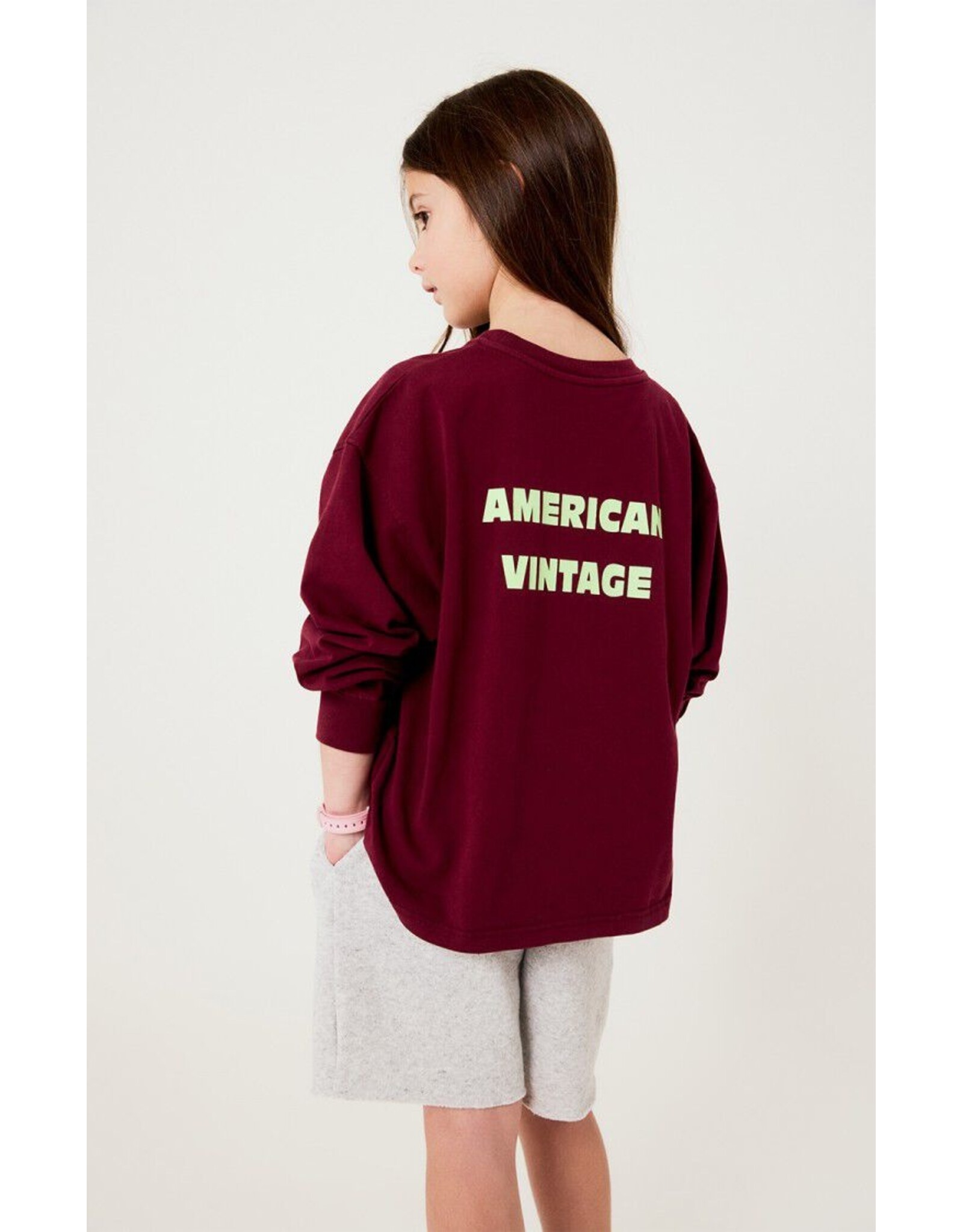 American Vintage t-shirt  fizvalley bordeaux