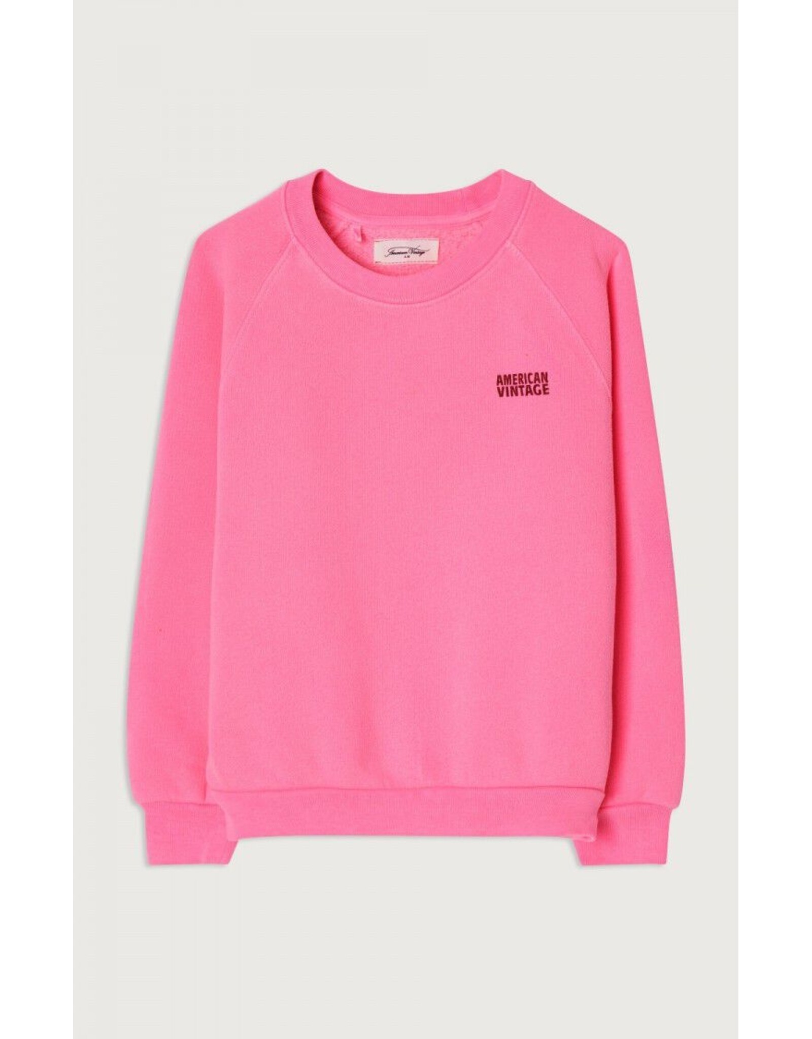 American Vintage sweater izubird rose fluo