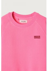American Vintage sweater izubird rose fluo