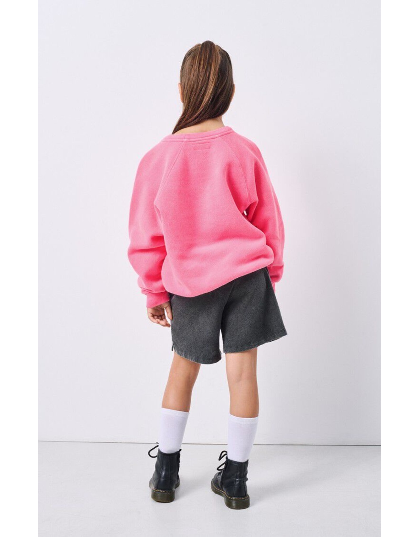 American Vintage sweater izubird rose fluo