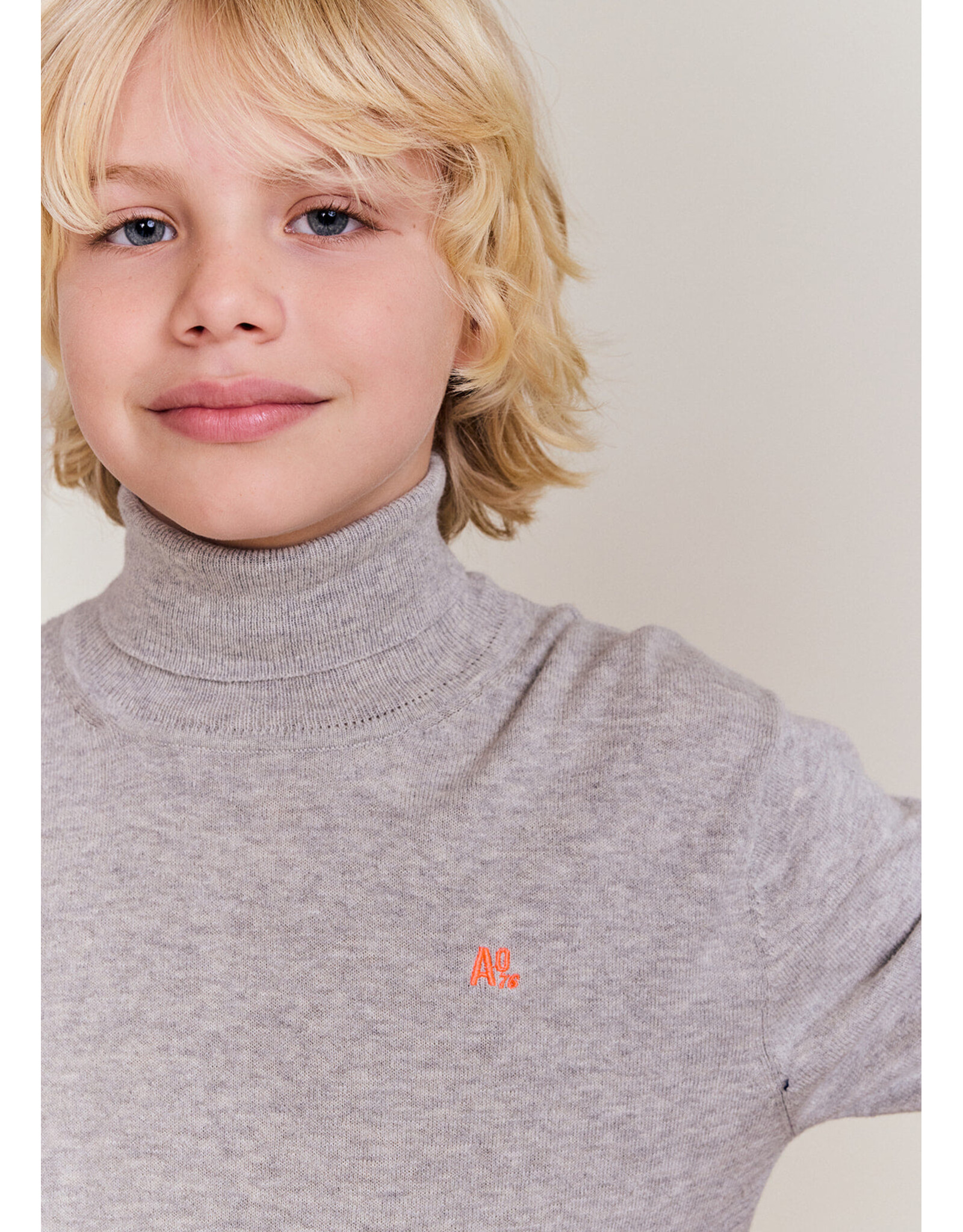 AO76 pull rolkraag odin grey melange