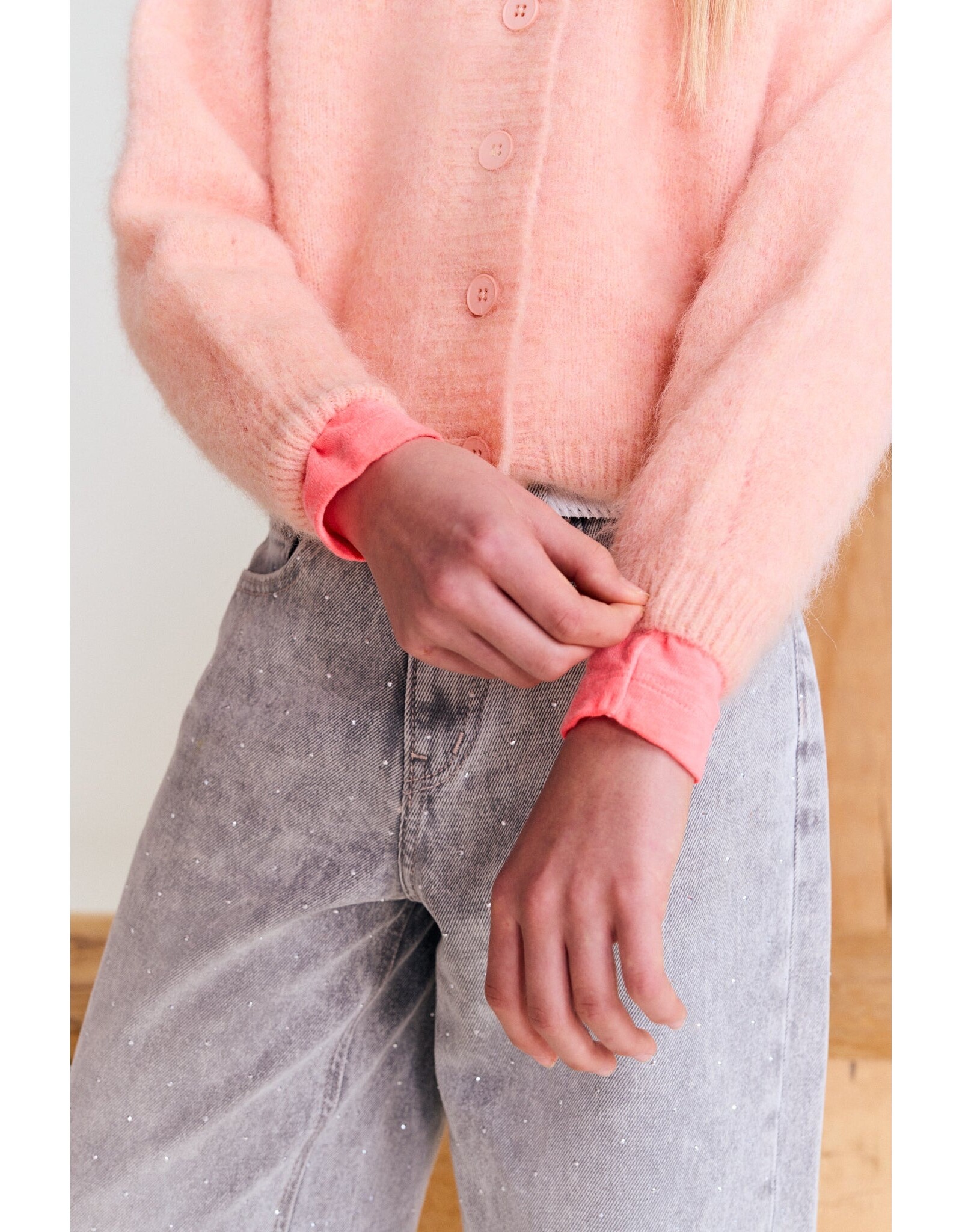 AO76 cardigan anni rose